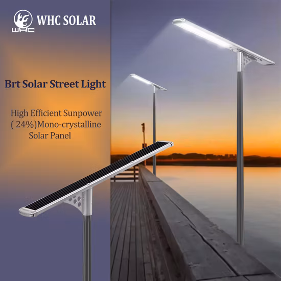 80W 실외 LED 램프, 태양광 보안 카메라, 리튬 배터리가 장착된 가로등 내장